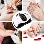 Picture of 450W High-Power UV LED Nail Lamp, Professional Acrylic & Gel Polish Dryer,  Fast Curing Nail Light