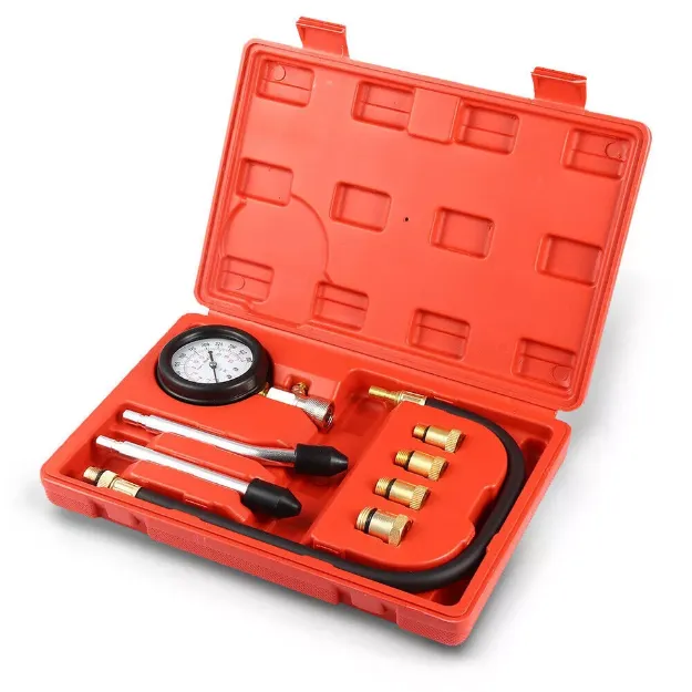 Picture of Petrol Engine Compression Tester Kit Cylinder Pressure Gauge for Car & Motorcycle Diagnosis