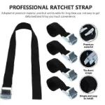 Picture of 6PCS 2.5M Heavy-Duty Ratchet Tie Down Straps Quick Release Cargo Securing Belts for Car Roof Racks & Transport