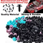 Picture of 680PCS Universal Car Body Fastener Kit,  Plastic Push Trim Clips, Rivets & Retainers for Bumper, Fender & Door Panel Repair