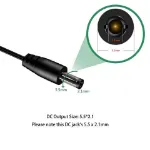 Picture of 12V 1A/2A/3A AC/DC Power Supply Adapter, Safe & Reliable Charger for LED Strips, CCTV Cameras & Electronics