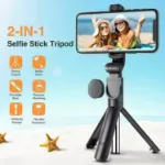 Picture of Bluetooth Selfie Stick Tripod – Extendable Monopod with Wireless Remote for iPhone & Samsung