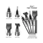 Picture of 4-in-1 Men's Rechargeable Grooming Kit, Beard, Hair, Nose & Ear Trimmer with Precision Blades