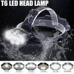 Picture of 20000LM Rechargeable LED Headlamp – 5X T6 Zoomable Head Torch with Adjustable Straps & USB Charging