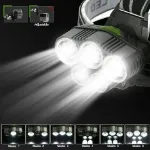 Picture of 20000LM Rechargeable LED Headlamp – 5X T6 Zoomable Head Torch with Adjustable Straps & USB Charging