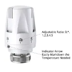 Picture of 3PCS TRV Thermostatic Radiator Valve Heads, Energy-Saving Heating Control for Home & Office