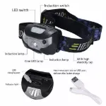 Picture of Super Bright Waterproof LED Head Torch – USB Rechargeable Headlamp for Fishing, Camping & Outdoor Use