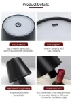 Picture of Rechargeable Cordless LED Table Lamp,  Dimmable Night Light for Home Décor, Portable Wireless Lamp