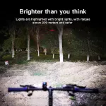 Picture of USB Rechargeable LED Bicycle Light Set, Front and Rear Mountain Bike Torch Lamps for Cycling Safety