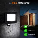 Picture of Waterproof LED PIR Motion Sensor Security Floodlight , Outdoor Garden & Driveway Light