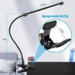 Picture of USB Clip-On LED Desk Lamp , Flexible Clamp Light for Reading, Bedside, and Night Use