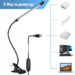 Picture of USB Clip-On LED Desk Lamp , Flexible Clamp Light for Reading, Bedside, and Night Use