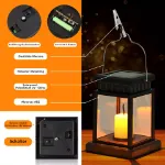 Picture of 2-Pack Solar-Powered Waterproof LED Hanging Lanterns , Outdoor Garden & Table Lamps