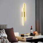 Picture of Dimmable LED Wall Sconce, 16W Gold Modern Wall Light for Bedroom, Living Room, Hallway, Bathroom