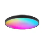 Picture of RGB 48W LED Flush Mount Ceiling Light,  13” Dimmable Color-Changing Lamp with Remote, Perfect for Bedrooms, Kids Rooms, Parties & Festivals