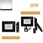 Picture of 10W Outdoor LED Floodlight with PIR Motion Sensor,  IP66 Waterproof Security Light