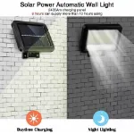 Picture of 100 LED Solar Motion Sensor Wall Light,  Outdoor Security Floodlight for Garden & Pathways