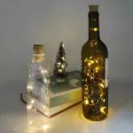 Picture of 20-LED Warm White Bottle String Lights, Copper Wire Fairy Lights with Cork