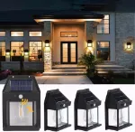 Picture of LED Solar-Powered Motion Sensor Wall Light, Outdoor Garden Security Lamp