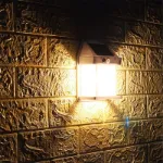 Picture of LED Solar-Powered Motion Sensor Wall Light, Outdoor Garden Security Lamp