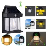 Picture of LED Solar-Powered Motion Sensor Wall Light, Outdoor Garden Security Lamp