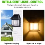 Picture of LED Solar-Powered Motion Sensor Wall Light, Outdoor Garden Security Lamp