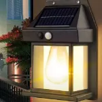 Picture of LED Solar-Powered Motion Sensor Wall Light, Outdoor Garden Security Lamp