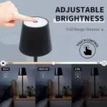 Picture of Cordless Rechargeable LED Table Lamp, Dimmable Night Light for Home & Decor