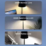 Picture of Cordless Rechargeable LED Table Lamp, Dimmable Night Light for Home & Decor