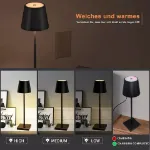 Picture of Cordless Rechargeable LED Table Lamp, Dimmable Night Light for Home & Decor