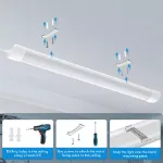 Picture of 6FT LED Batten Tube Light, 6500K Cool White Ceiling Lamp for Office, Garage & Workshop