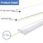 Picture of 6FT LED Batten Tube Light, 6500K Cool White Ceiling Lamp for Office, Garage & Workshop