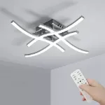 Picture of Modern 4-Wave Dimmable LED Ceiling Pendant Light, Stylish Fixture for Living Room & Bedroom