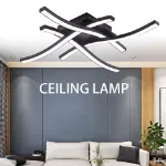 Picture of Modern 4-Wave Dimmable LED Ceiling Pendant Light, Stylish Fixture for Living Room & Bedroom