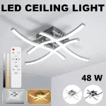 Picture of Modern 4-Wave Dimmable LED Ceiling Pendant Light, Stylish Fixture for Living Room & Bedroom