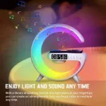 Picture of Smart LED Lamp with Bluetooth Speaker, Wireless Charger, RGB Night Light & Alarm Clock