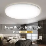 Picture of Ultra-Thin 48W LED Ceiling Panel Light, Modern Downlight for Bedroom, Kitchen & Living Room