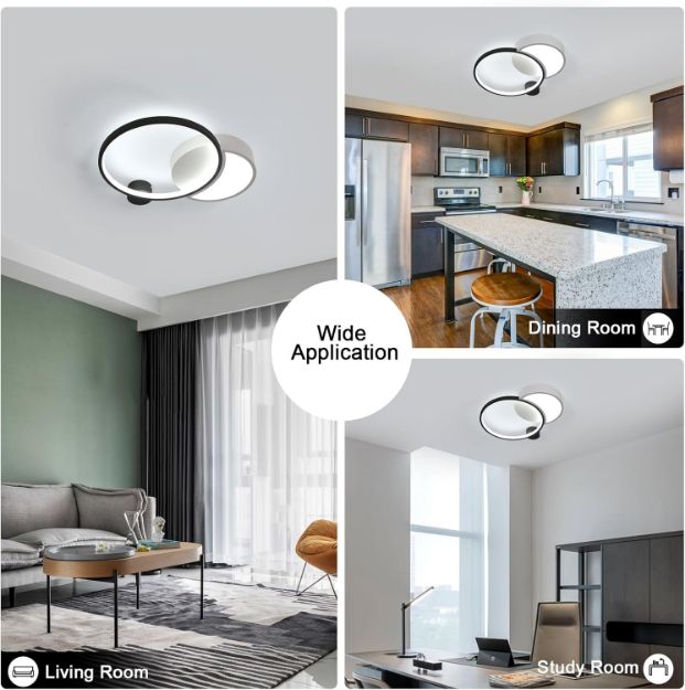 Picture of Dorlink 31W Smart Dimmable LED Ceiling Light with APP & Remote Control for Modern Home Lighting.