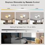 Picture of Dorlink 31W Smart Dimmable LED Ceiling Light with APP & Remote Control for Modern Home Lighting.