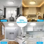 Picture of Modern LED Round Ceiling Panel Light,  Downlight for Kitchen, Living Room & Hall