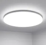 Picture of Bathroom Ceiling Light, 18W 2100lm Bath Ceiling Lights, IP54 Waterproof Bathroom Lights Ceiling, 6500K Bathroom Lighting, Modern Flush LED Ceiling Light for Kitchen