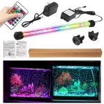 Picture of Submersible RGB LED Aquarium Light Bar with Remote,  Waterproof Fish Tank Lighting with UK Plug