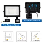 Picture of  Ultra-Bright LED Floodlight , All-Weather Outdoor Security Spotlight