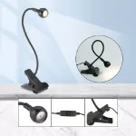 Picture of USB Clip-On LED Desk Lamp, Flexible Clamp Reading Light for Bedside, Table & Office