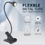 Picture of USB Clip-On LED Desk Lamp, Flexible Clamp Reading Light for Bedside, Table & Office