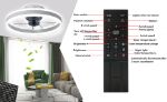 Picture of Modern LED Ceiling Fan Light,  Dimmable Chandelier with Remote Control for Living Room & Bedroom