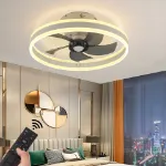 Picture of Modern LED Ceiling Fan Light,  Dimmable Chandelier with Remote Control for Living Room & Bedroom