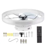 Picture of Modern LED Ceiling Fan Light,  Dimmable Chandelier with Remote Control for Living Room & Bedroom