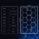 Picture of 14-Piece Hexagon LED Lighting Kit, Ultra-Bright Garage, Workshop & Showroom Illumination