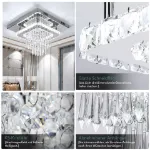 Picture of 30CM Modern Square LED Crystal Ceiling Light,  Minimalist Chandelier for Living Room & Bedroom